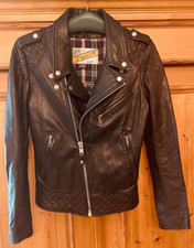 Lederjacke SCHOTT NYC Perfecto * Bikerjacke Jacke schwarz Karos * L * NEUWERTIG