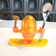 WMF lustiger Eierbecher Willy Mia Fred Set2 McEgg u.Eierlöffel Edelstahl Orange 