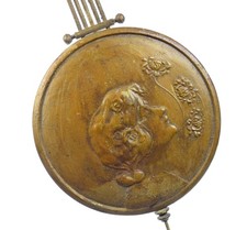 Altes Jugendstil Uhrenpendel Pendel f Regulator Freischwinger Uhrwerk Uhrmacher