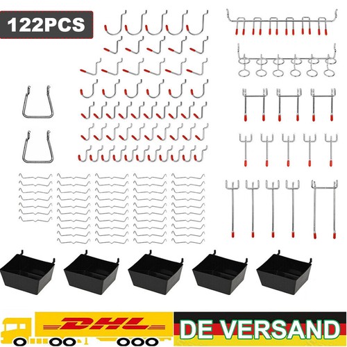 122 teiliges pegboard haken - 122-teiliges,