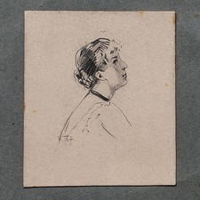 Wilhelm Kuhnert Frauenporträt