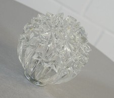 Kristall Glas Lampenschirm Igel für Deckenlampe Pendel Leuchte Vintage 60er J.