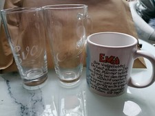 Eva Gravur Becher Gläser Spruch 3x Tassen Geschnek Namensbecher