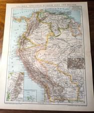 Original histor.Landkarte 1893