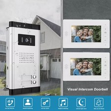 2-4 Familienhaus 2 DRAHT BUS VIDEO TÜRSPRECHANLAGE SPRECHANLAGE mit 7"Monitor DE