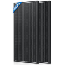 200 Watt 2×100W Solarpanel Solarmodul 12V Monokristallin Photovoltaik Wohnmobil