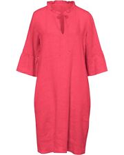 Backstage Leinen-Tunikakleid