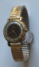 Alba - seltene , antike Herrenuhr - Handaufzug 20 Mikron Walzgold - Werk läuft