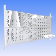 11300-00011= Werkzeugwand 23 teilig Lochwand 800x400mm weiß Haken Werkstattwand