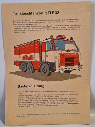 Tanklöschfahrzeug tlf - tanklöschfahrzeug, 32