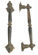 Gründerzeit / Jugendstil Stossgriff Messing antik (27-A)