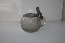 Glas bierkrug antik tübinger - bierkrug,