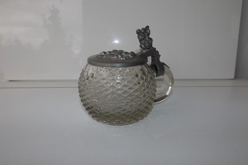 Glas bierkrug antik tübinger - glas,