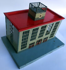 Bahnhof Distler 110 Made in US-Zone Germany Blechspielzeug Blech 40/50er Jahre