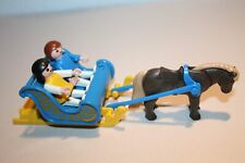 Playmobil Ersatzteile 3391 Ponyschlitten blau mit 2 Kindern
