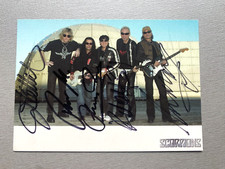 SCORPIONS komplett signiert signed Autogrammkarte 10x15 Autogramm