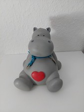 Spardose Sparbüchse Nici Nilpferd Mit Herz Sammeln Keramik Handmade Flusspferd 