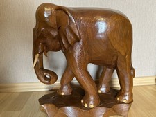 Elefant massiv Holz Handarbeit... h=ca 33cm