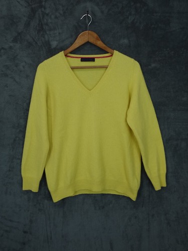 Pullover damen 10 gelb - m&s, uk