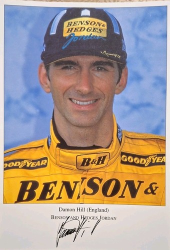 Autogrammkarte damon hill - damon,