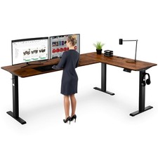 Eckschreibtisch Trani – elektrisch, höhenverstellbar, Memoryfunktion di volio