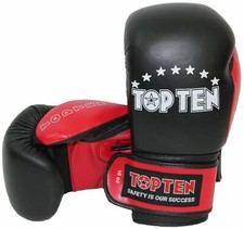 TOP TEN® Buffalo LEDER Boxhandschuhe Box-Handschuhe 10