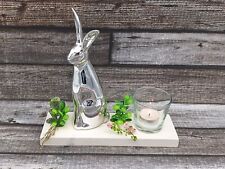 Hasen Figur silber als
