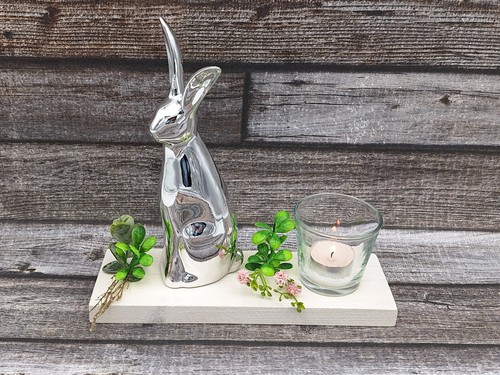 Hasen figur silber als - hasen,