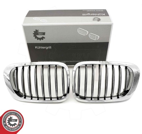 Chrom frontziergitter - 2x,