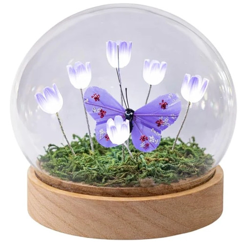 Deko glas kugel - glas, led-licht