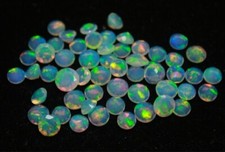 Opal Rund Edelstein Facettierte Rundopale Natur Welo Feueropal Schliffstein 7 mm
