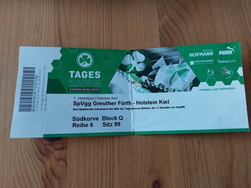 Used ticket bundesliga - ticket, 2.bundesliga