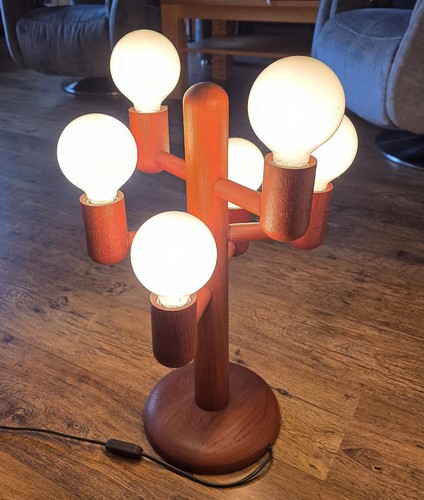 Teakholz set deckenlampe - teakholz-set,