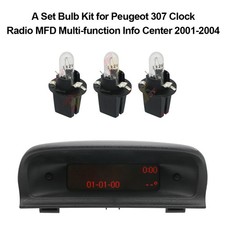 Ein Lampensatz für Peugeot 307 206 406 Radiowecker MFD Multifunktions-Infocenter
