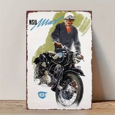 Blechschild nsu max motorrad - nsu,