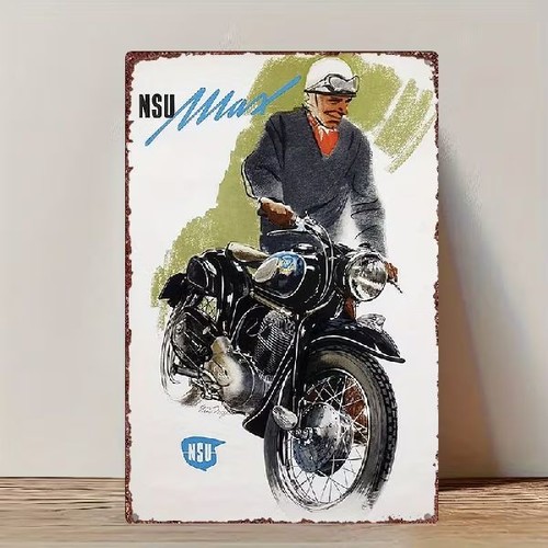 Blechschild nsu max motorrad - blechschild,