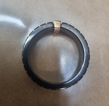 KERAMIKRING MIT DIAMANTEN 585