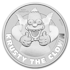 Krusty the Clown 1 oz Silber