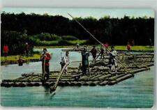 39872331 - Russische Floesser in ortsueblicher Kleidung Floss