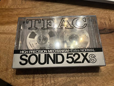 TEAC Sound 52xs Silver Metal Reel to Reel Audio Cassette NEW ,SEALED