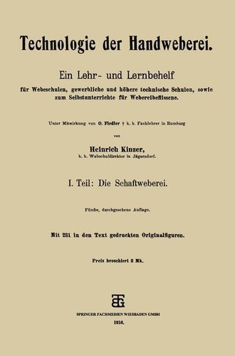 Technologie der handweberei - der,