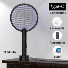 1- 2er Elektrische Fliegenklatsche,4000V Wiederaufladbar Insektenvernichter