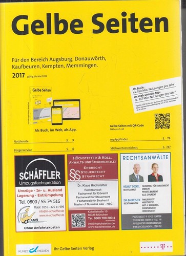 Gelbe seiten für den - den, bereich