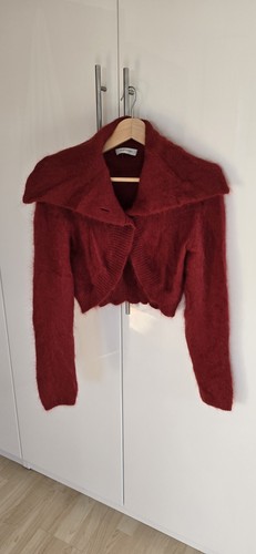 Strickjacke bolero rot größe - rot,