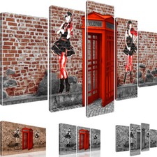 Bilder Graffiti Wall Art Wand Kunst Telefonzelle Bilder auf Leinwand