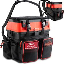 Paradox Fishing Sitzkiepe I Angelrucksack Angeltasche mit Boxen Angelkoffer