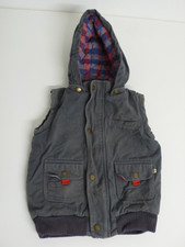 Frugi Steppjacke Weste Kinder, grau, Biobaumwolle, Größe 110/116