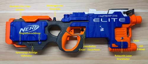 Nerf hyperfire elite modded - nerf,