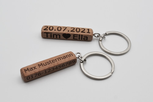 Schlüsselanhänger holz - schlüsselanhänger,
