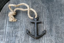 Deko Anker am Tau maritim